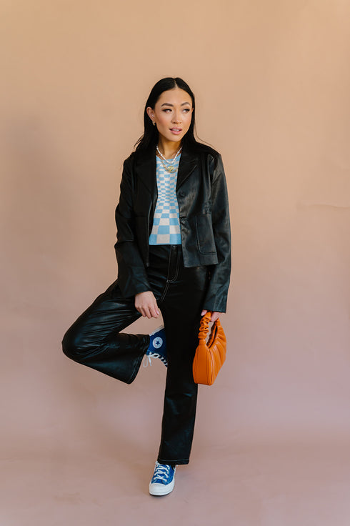 Fair Game Checkered Top